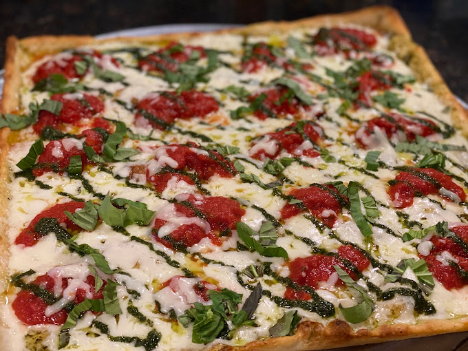 Classic Italian pizza at Villa Capri II