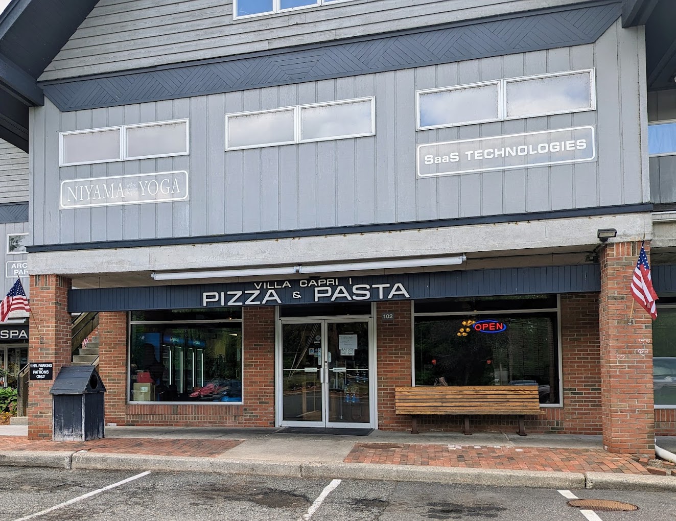 Villa Capri II restaurant storefront, Sparta New Jersey